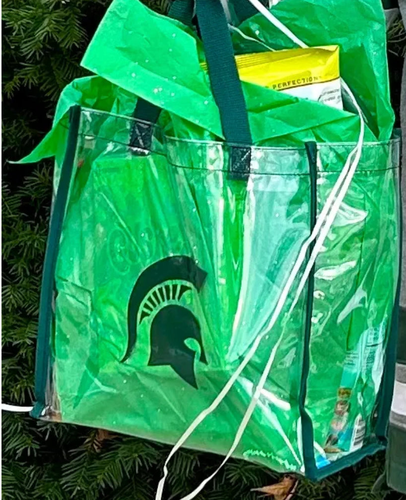 Add-On a Clear Spartan Tote Bag to any delivery💚