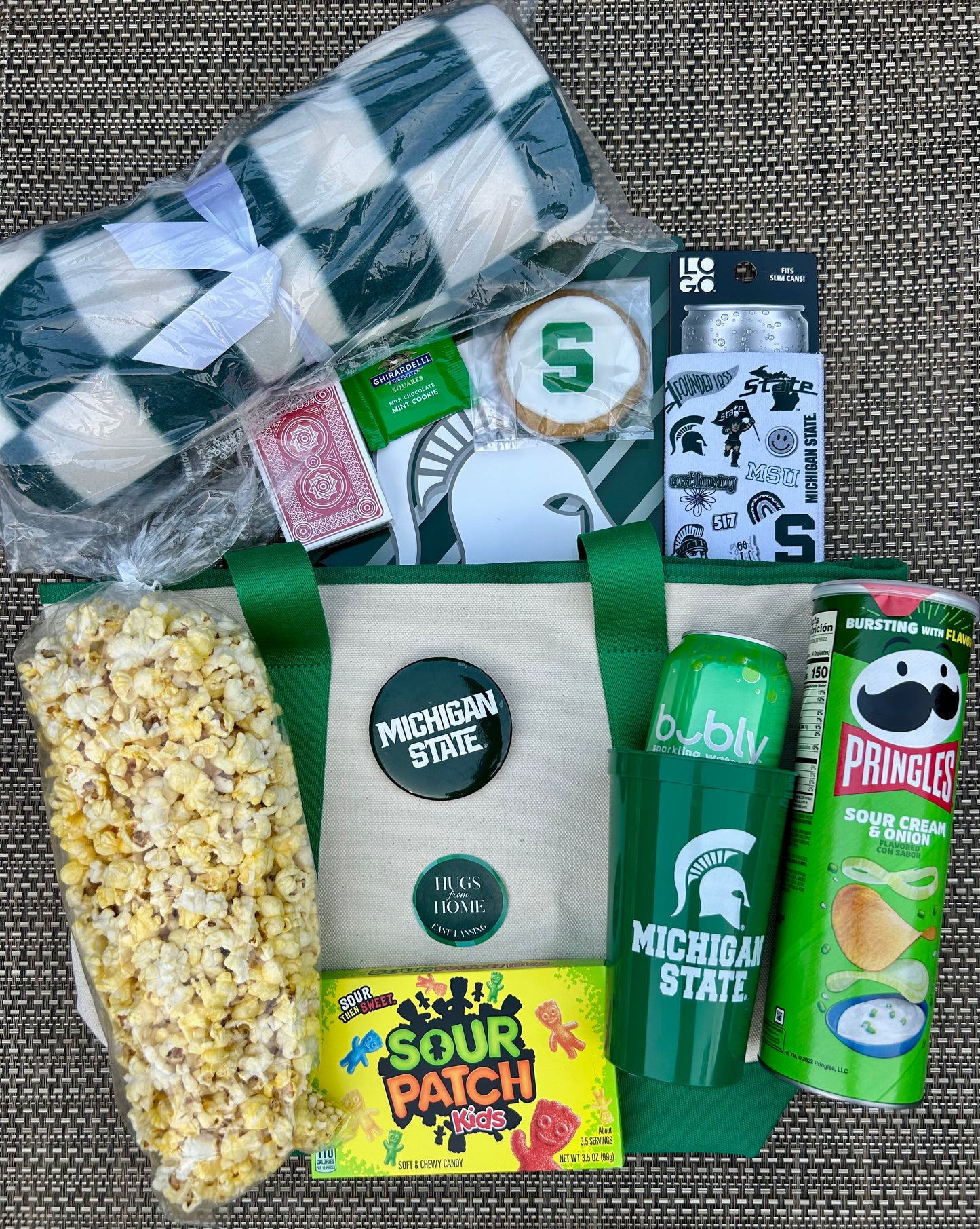 💚Welcome Spartan Tote Bag OR Bin🤍