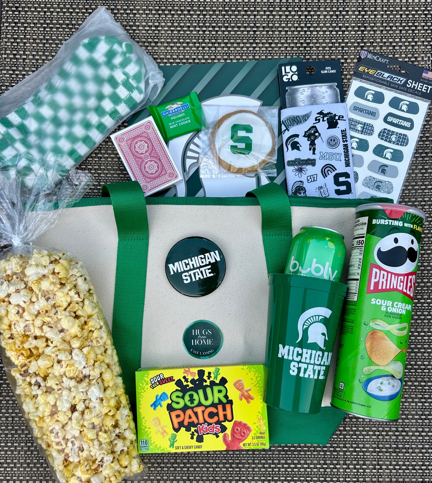 💚Welcome Spartan Tote Bag OR Bin🤍