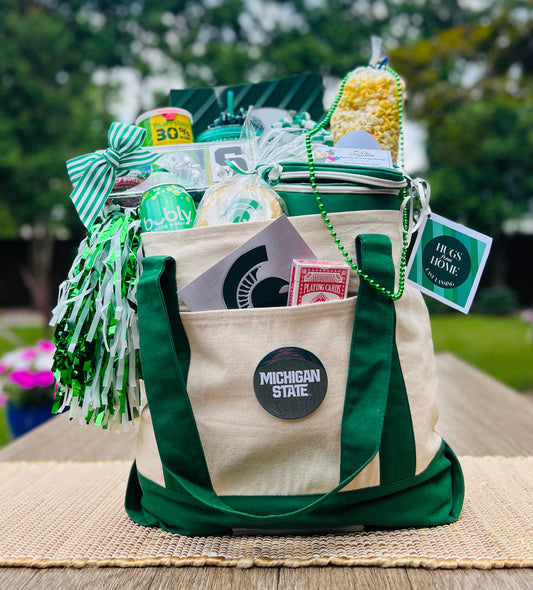 💚Green & White Welcome Essentials Tote Bag OR Green & White Welcome Game Day Cooler🤍