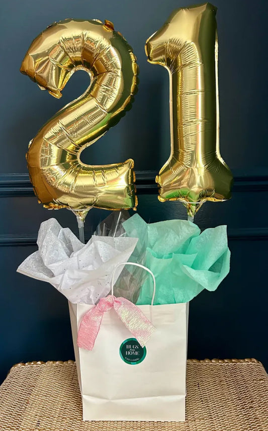 ADD-ON Mylar Number Balloon Pair to a package