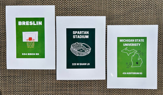 💚ADD-ON MSU / EL Bar Prints🤍