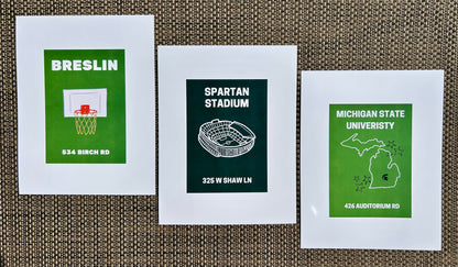 💚ADD-ON MSU / EL Bar Prints🤍