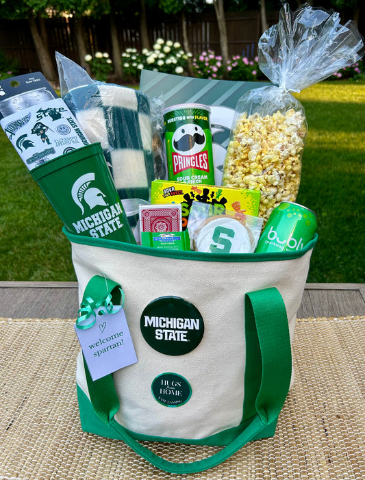 💚Welcome Spartan Tote Bag OR Bin🤍